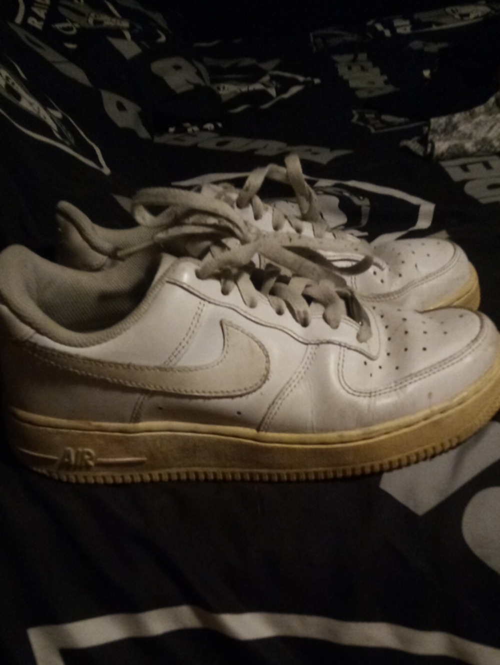 Nike White Leather Low-Top Sneakers